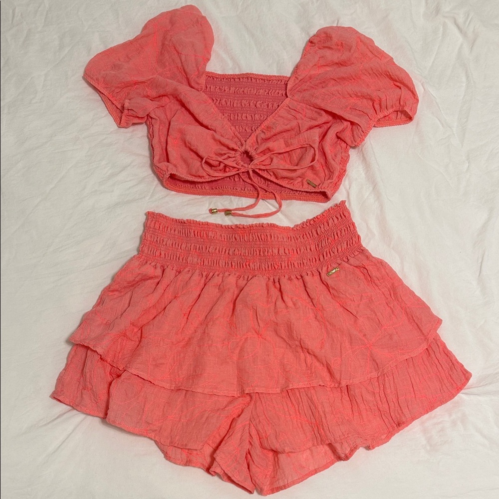 Maaji Coral Embroidered Resortwear Set